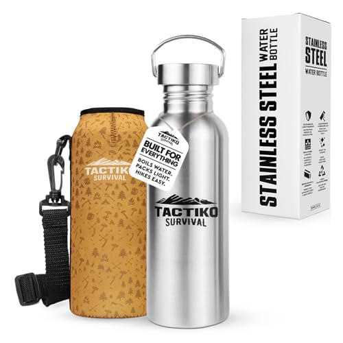 Tactiko Stainless Steel Wide Mouth Water Bottle