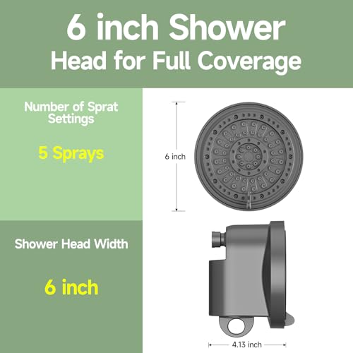 Filtered Shower Head with 30 Stage Water Softener Filter