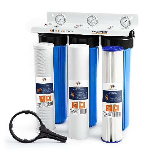 3 Stage Whole House Water Filter System 20 x 4