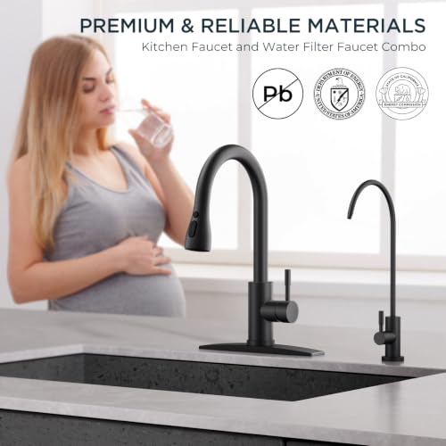 Pull Down Kitchen Faucet and Water Filter Faucet