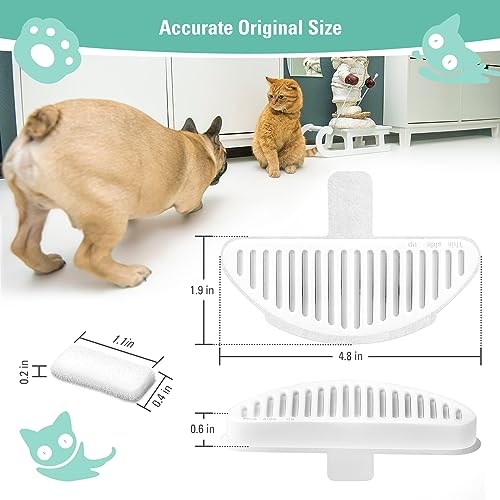 6 Pack Replacement Filters & 12 Pack Filter Sponges for 67oz