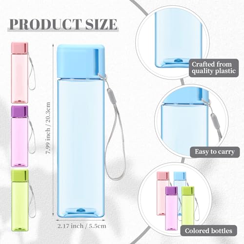 30 Pcs Water Bottles Bulk 17 Oz Plastic Leak Proof (30 Count)