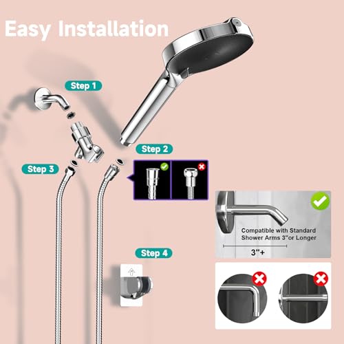 6“ Filtered Shower Head with Handheld