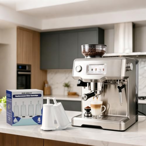 Replacement Water Filter for Breville Espresso Machine Barista Touch Bes880 (4 Count)