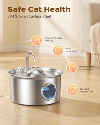 Stainless Steel Cat Water Fountain