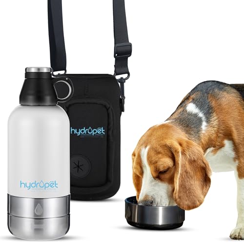 Hydropet Portable Dog Water Bottle 64oz Stainless Steel BPA Free Leak Proof