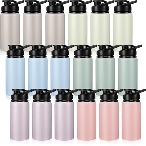 Aluminum Water Bottle Bulk (18 Count)