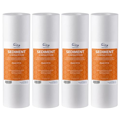 FP110X4 10"x2.5" Universal Sediment Water Filter Replacement Cartridges (4 Count)