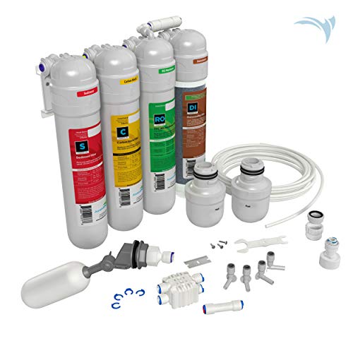 Twist-in 4-Stage RO/DI Aquarium Filter, 75 GPD