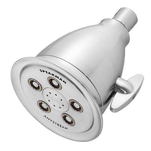 S-2005-HB-BC Hotel Anystream High Pressure 2.5 GPM Adjustable Shower Head, Brushed Chrome