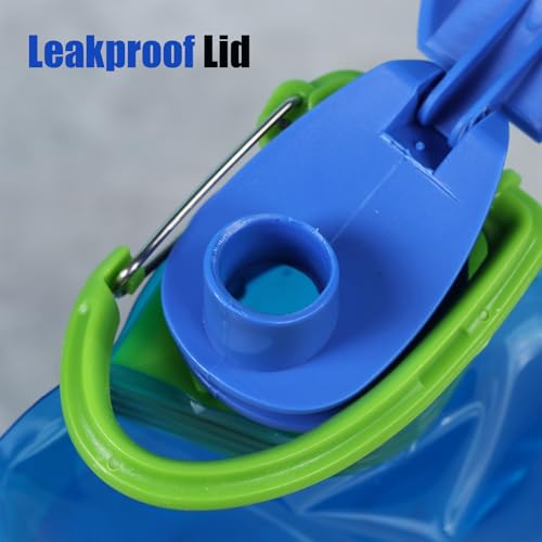 4 Pack Collapsible Water Bottles for Travel (24 Count)