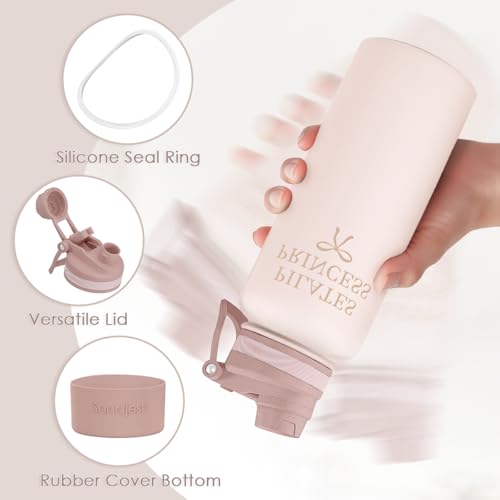 Pilate Stainless Steel Water Bottle with Strap 32oz