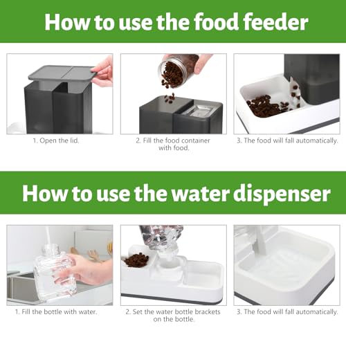 Automatic Small Pet Feeder and Water Dispenser