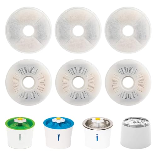 6 Pack Cat Water Fountain Filters for Catit (6 Count)