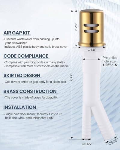 Kitchen Faucet with Air Gap