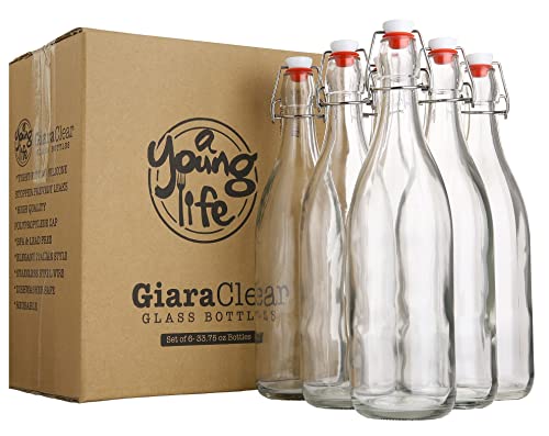 Flip Top Glass Bottle [16 fl. oz. (6 Count)