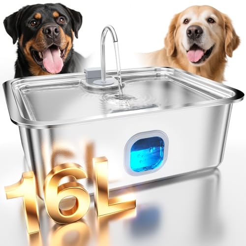 4.2Gal Dog Water Fountain for Large Dogs