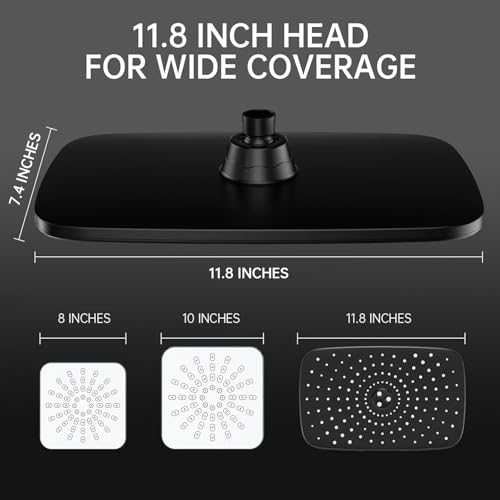 11.8“ Rain Shower Head with Handheld