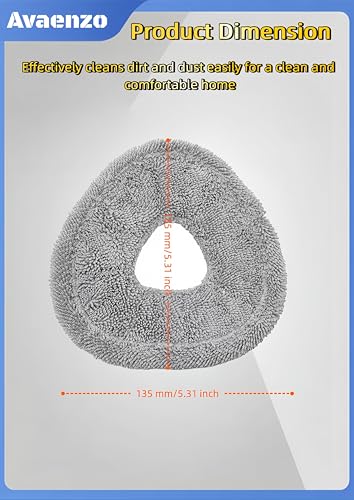 8 Pack Replacement Mop Pads Compatible with Narwal Freo X Z Ultra Z10 Freo Pro J3 J4 YJCC012 YJCC015 Microfiber Resuable Mop Cloth Robot Vacuum Cleaner Accessories (8 Count)