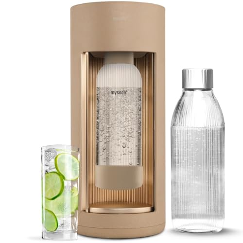 Glassy Sparkling Water Maker + 1L Glass & 1L Plastic Bottles