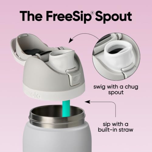 FreeSip Stainless Steel Water Bottle 32 oz Dreamy Field