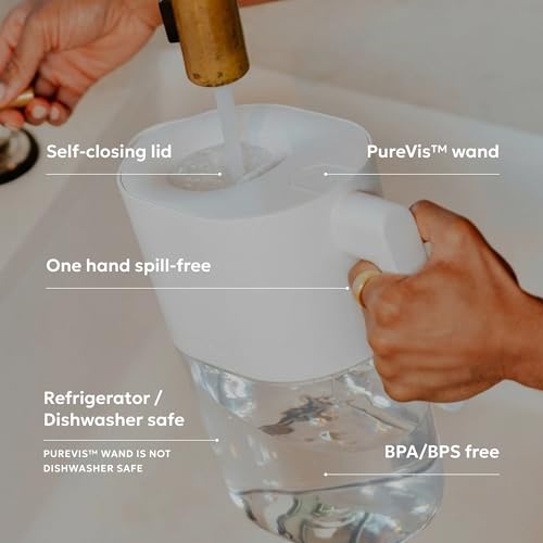 PureVis 3-in-1 Smart Water Filter Pitcher with UV-C Purifier and App