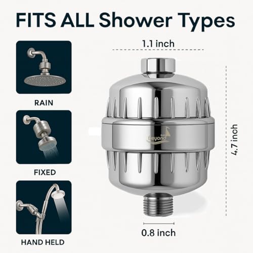 Shower Filter Head for Hard Water Softening & Chlorine 30