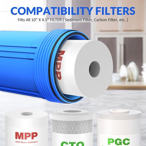 DB10P 10" *4.5" Whole House Sediment Water Filter Housing