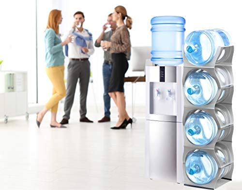 Stackable Water Bottle Storage Rack Best Water Jugs 5 Gallon Organizer. Jug Holder for Kitchen