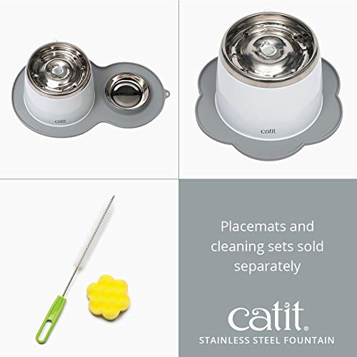 Fresh & Clear Stainless Steel Cat Water Fountain
