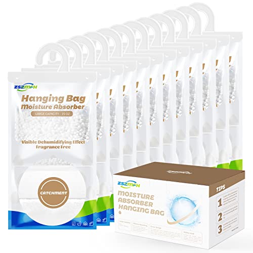 12 Pack Moisture Absorber Hanging Bags