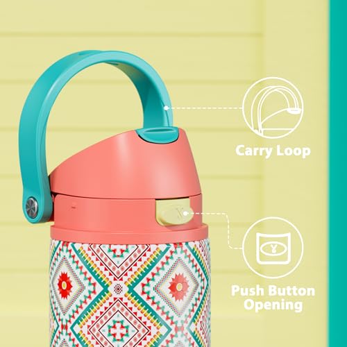 24 oz Insulated Water Bottle with Straw