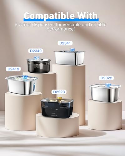 Replacement Dog Water Fountain Pump for lesotc Stainless Steel Pet Fountains