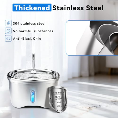 Cat Water Fountain Stainless Steel