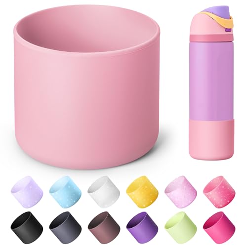 Pink Silicone Protector Boot for Owala 24 oz FreeSip & Flip Water Bottle