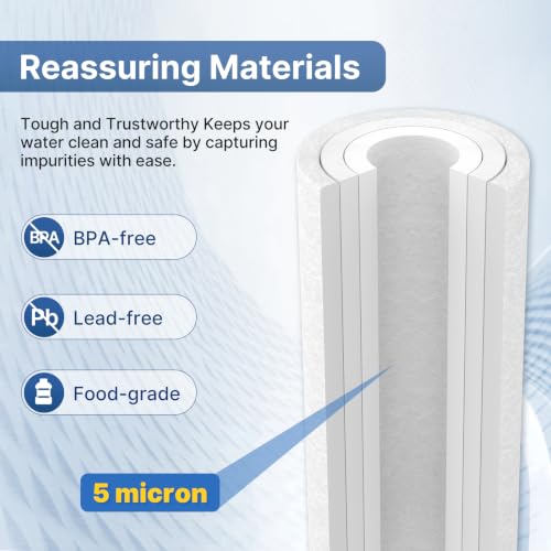 Whole House Sediment Water Filter 10" x 4.5" (2 Count)