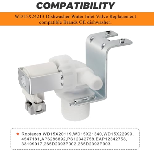 WD15X24213 WD15X22999 WD15X26140 Dishwasher Valve by Blutoget