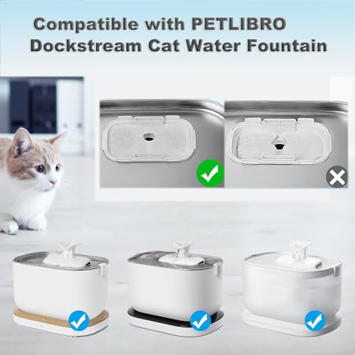 16 Pack Cat Water Fountain Replacement Filter for Petlibro Dockstream Cat Water Fountain (6 Count)