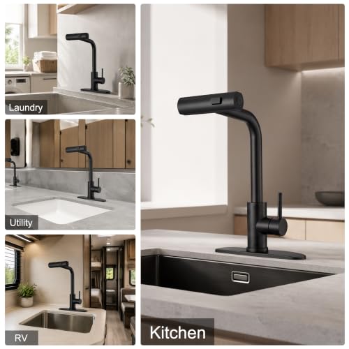 Kitchen Faucet with Pull Down Sprayer