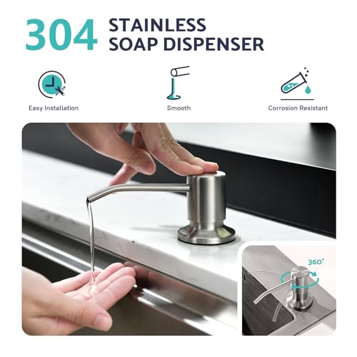 Kitchen Sink Faucet with Soap Dispenser