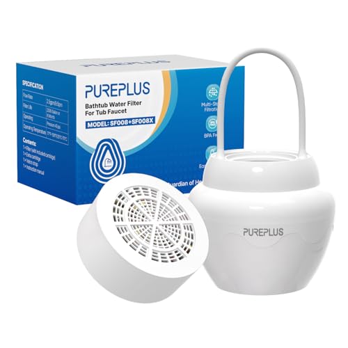 Bathtub Bath Water Filter for Tub with 1 Extra Replacement Filter