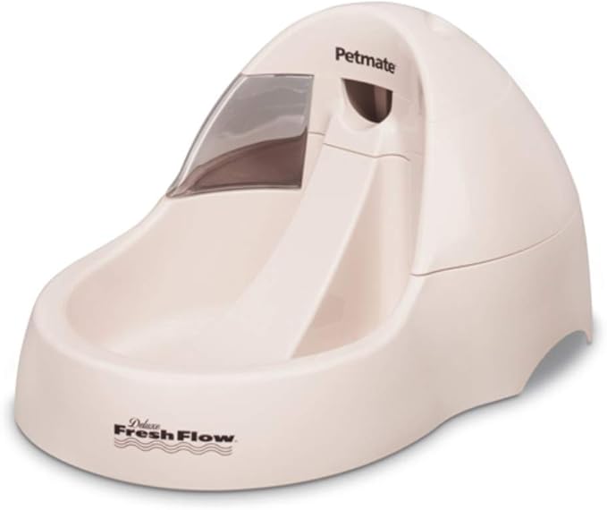Petmate Deluxe Fresh Flow Dog, Bleached Linen, 216 Oz,White