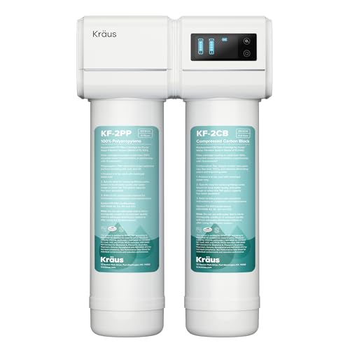 Purita 2 Stage Under Sink Water Filtration System with Digital Display Monitor