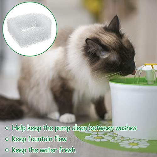 30 Pieces Pet Fountain Filter Foam Replacement Filters Foam Sponge Pre (30 Count)