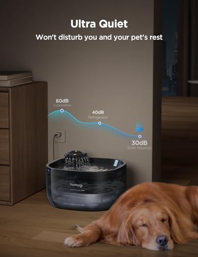 7L 1.8Gal Dog Water Fountain for Large Dog