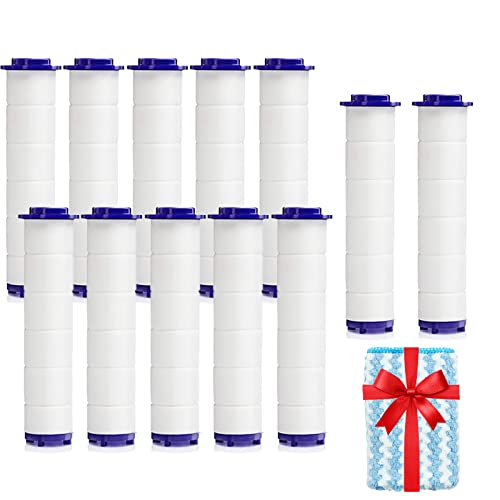 12 Pack PP Cotton Replacement Filter Cartridges with Cleaning Towel (12 Count)