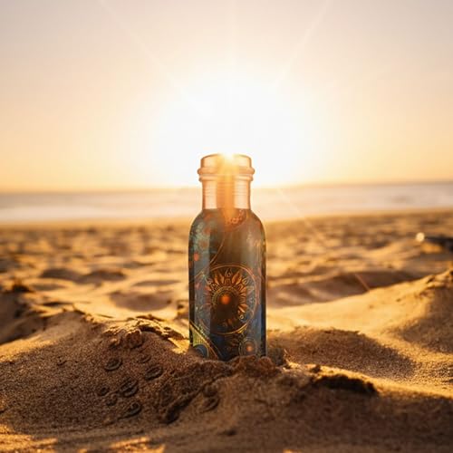 Pure Printed Copper Water Bottle