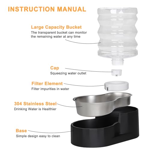 5L Filtered Cat Water Dispenser
