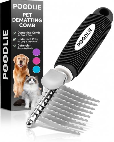 Poodle Dematting Fur Rake Comb Brush for Dogs and Cats