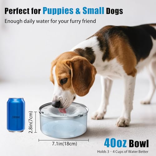 Dog Water Bowl No Spill 40oz